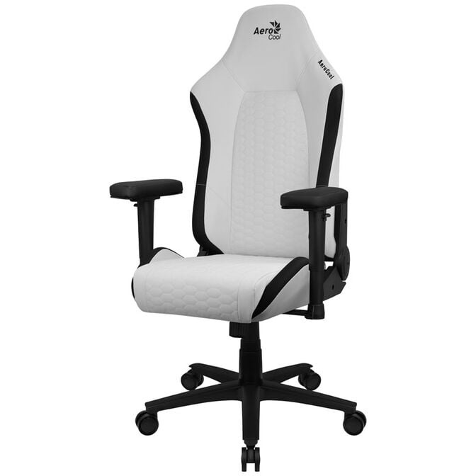 Aerocool Crown Leatherette Moonstone White Gaming Chair, Faux Leather - white image number 2