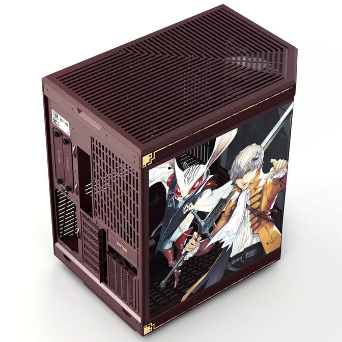 HYTE Y70 Metaphor: ReFantazio PC Case, Mid-Tower, E-ATX, Tempered Glass - Bordeaux Red image number 6