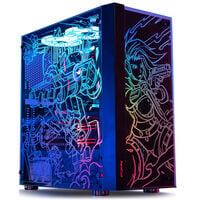 Aerocool Skribble Mid-Tower, Tempered Glass - black