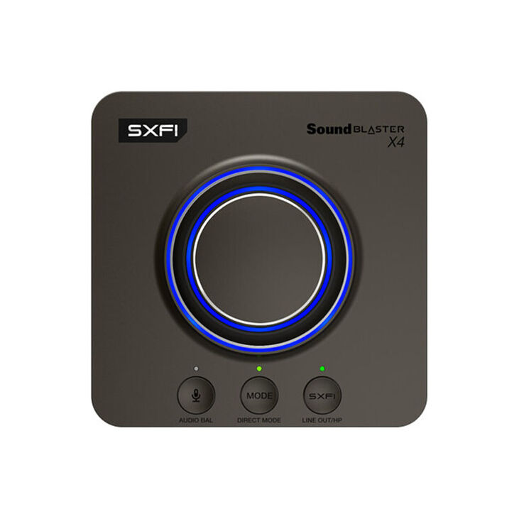 Creative Soundblaster X4 USB Sound Card, 192kHz Hi-Res, 7.1 Surround - anthracite image number 3