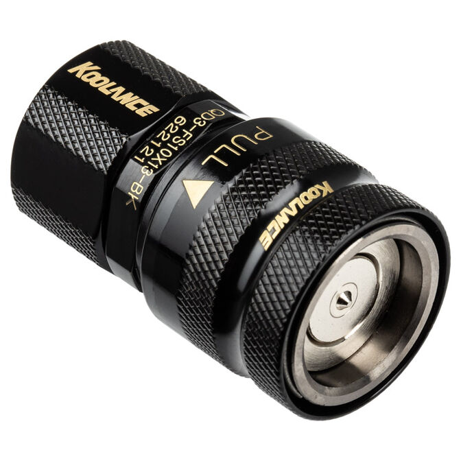 Koolance QD3 Schnellverschluss gerade weiblich auf 13/10mm - no-spill, schwarz image number 0