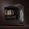 Antec Flux Pro Noctua Edition PC Case, Mid-Tower, E-ATX, Tempered Glass - Brown/Black image number null