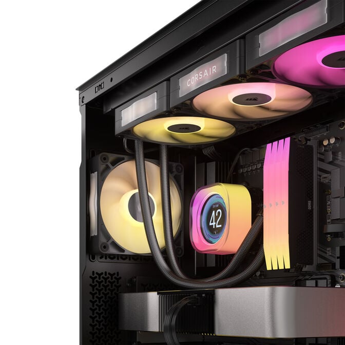 CORSAIR iCUE LINK RX120 MAX RGB PWM L&uuml;fter - 3er-Pack, 120mm, schwarz image number 15