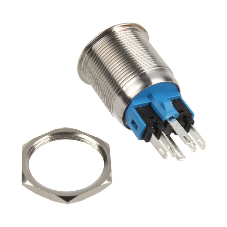 DimasTech Vandalism switch/button 22mm - Silverline - red image number 3