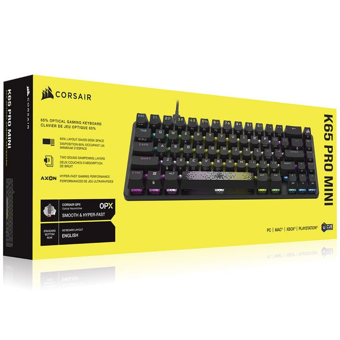 Corsair K65 PRO Mini RGB, Corsair OPX Gaming Tastatur image number 9