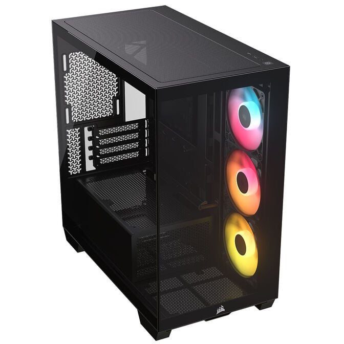 Corsair 2800X RS-R ARGB PC-Geh&auml;use, Mini-Geh&auml;use, mATX, Tempered Glass - inklusive 3x 120-mm-L&uuml;fter, schwarz image number 1