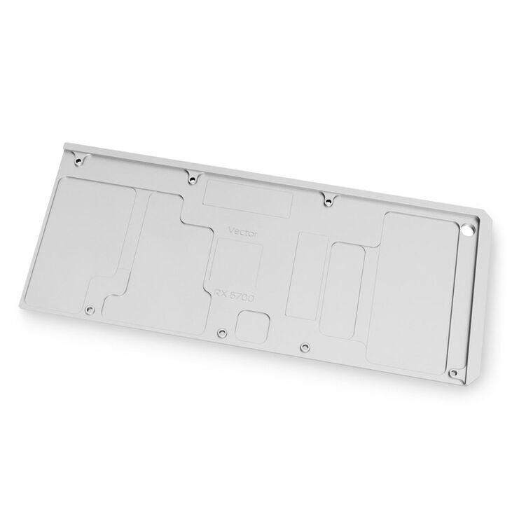 EK Water Blocks EK-Quantum Vector RX 6700XT Backplate - Nickel image number 1