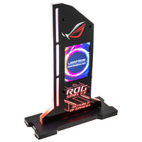 Lamptron vertikaler GPU Halter mit  Display - schwarz