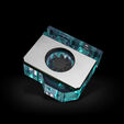 EK Water Blocks EK-Quantum Scalar Flowmeter Top-To-Bottom D-RGB - Nickel image number null