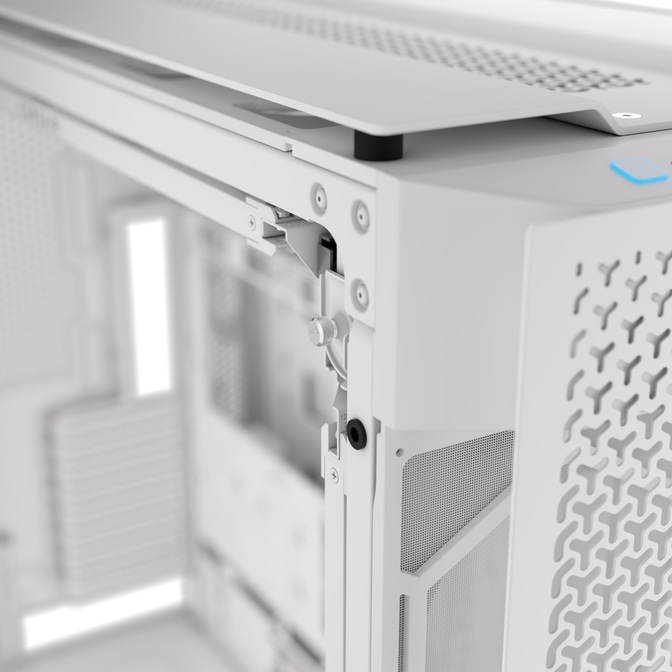 Corsair iCUE 9000D RGB Airflow PC Case, Full Tower - White image number 13