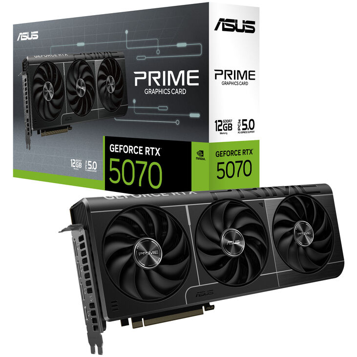 ASUS Prime GeForce RTX 5070 OC Edition, 12288 MB GDDR7 image number 0