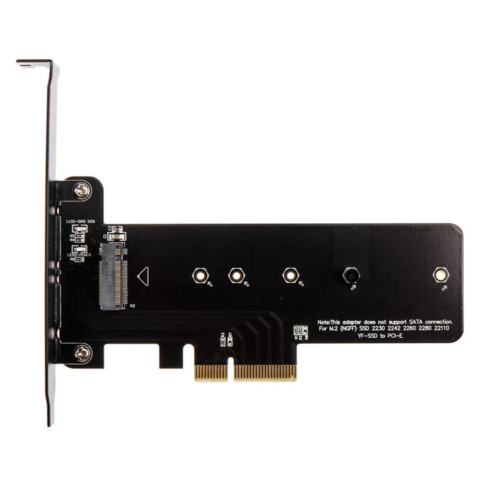 Akasa M.2 X4 PCI-E Adapter Card - black PCB image number 1