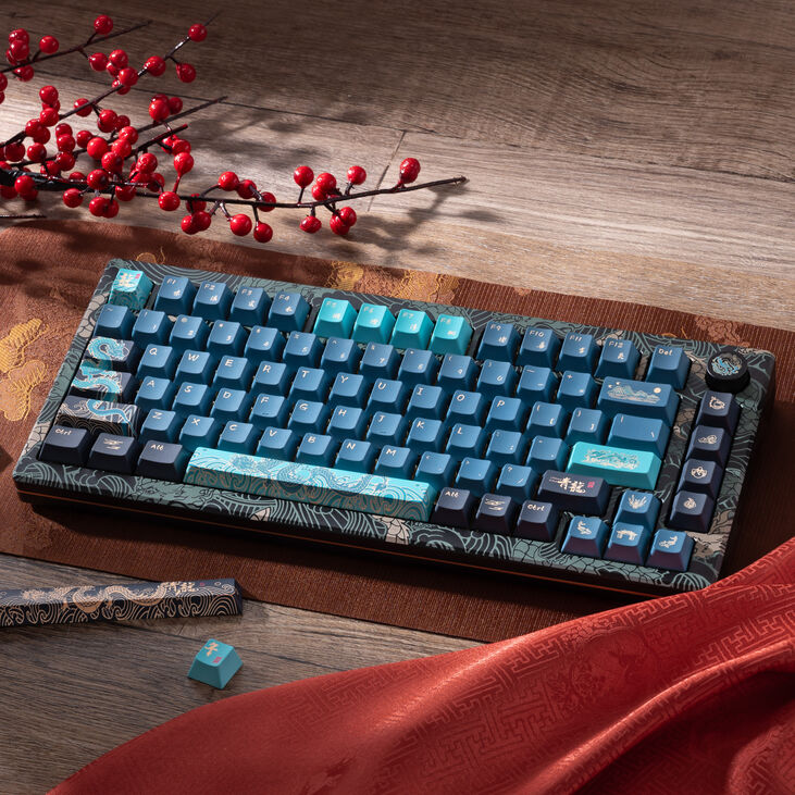 AKKO MOD 007B V3 HE "Year of the Dragon" Gaming Tastatur - Magnetische Cream Yellow Switches, 75%-Layout, ANSI (US) image number 5
