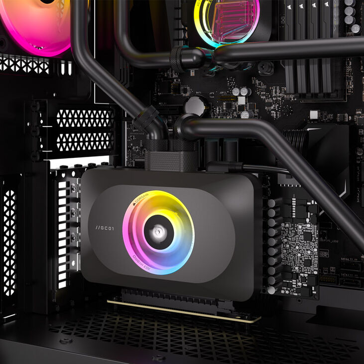 Corsair iCUE LINK XG3 RGB 4080 / 4090 Wasserblock - Acryl + Nickel image number 3