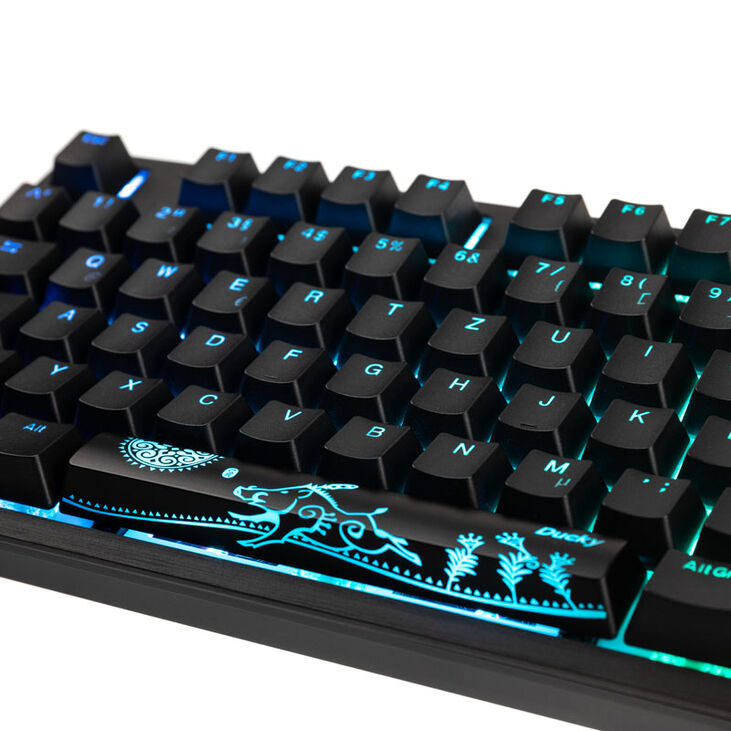Ducky Shine 7 PBT Gaming Keyboard, MX-Red, RGB LED - blackout image number 4