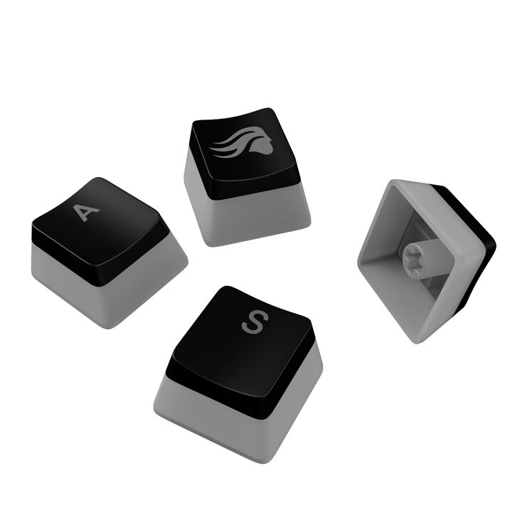 Glorious Aura V3 Keycaps, ANSI Layout (US), PBT, Doubleshot - Black image number 5