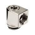 EK Water Blocks EK-Torque Micro Adapter 90 Grad G1/4 Zoll AG auf G1/4 Zoll IG - drehbar, nickel image number null