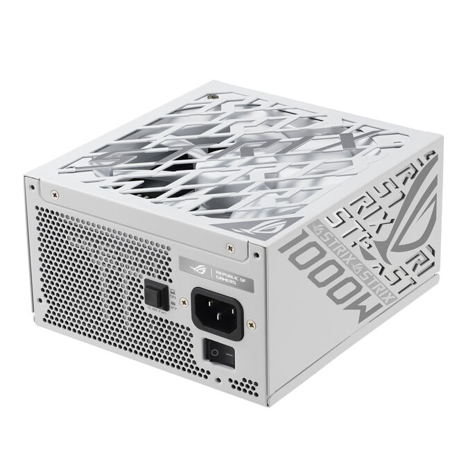 ASUS ROG Strix 1000W Platinum, 80 PLUS Platinum power supply, modular, PCIe 5.1 - 1,000 watts, white image number 1