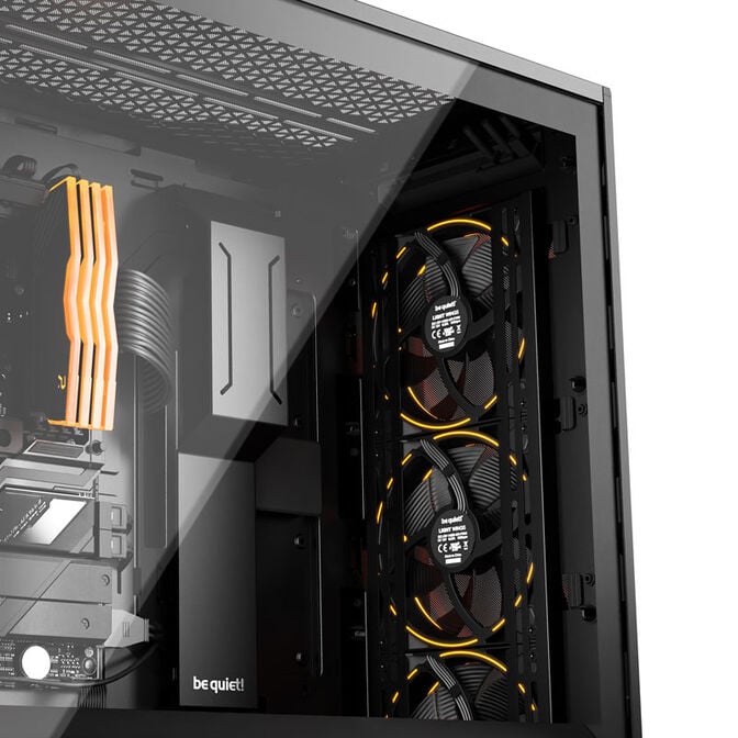 be quiet! Shadow Base 800 FX PC Case, Mid Tower, E-ATX, RGB, Tempered Glass - black image number 8