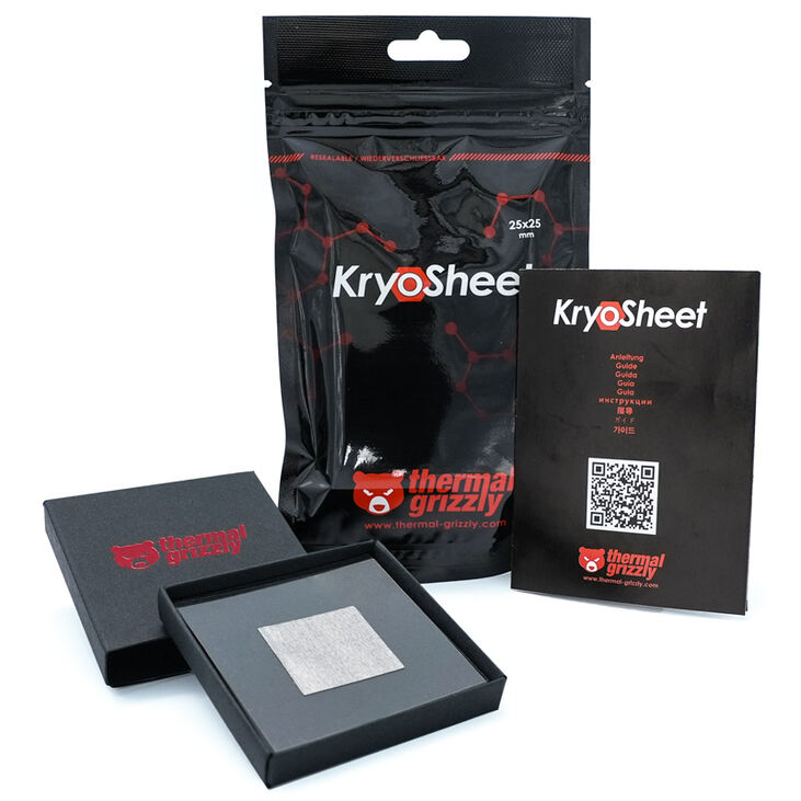 Thermal Grizzly KryoSheet thermal pad - 25 x 25 mm image number 0