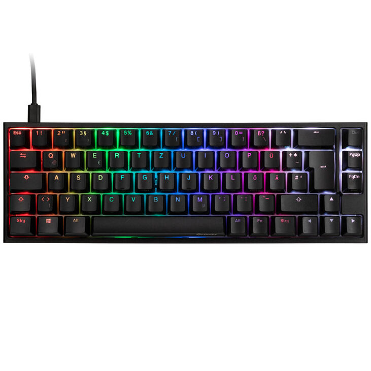 Ducky One 2 SF Gaming Tastatur, MX-Blue, RGB LED - schwarz image number 1