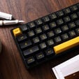 AKKO 3068B Plus Black&Gold Wireless Gaming Tastatur, mechanisch, RGB - V3 Cream Yellow, ISO (DE), schwarz image number null