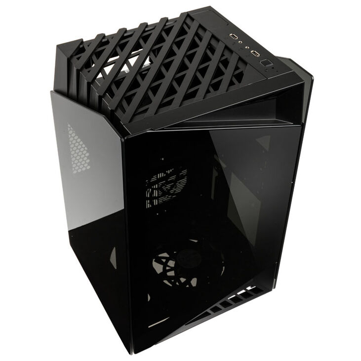 SilverStone SST-LD03B Lucid Mini-ITX Case - black image number 1