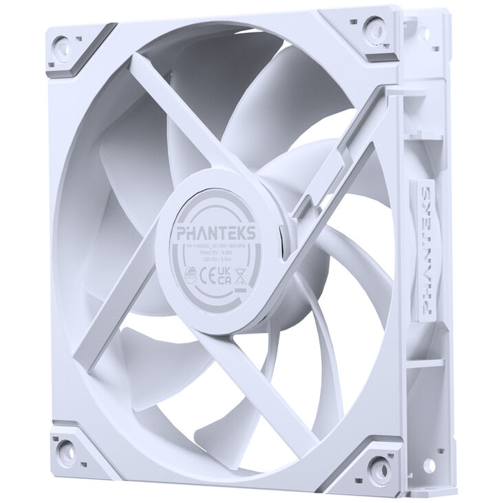 PHANTEKS M25 Gen2 PWM D-RGB Fan - 140mm, White image number 2