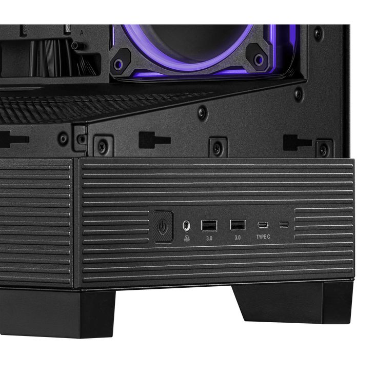 ASUS A31 Plus TG ARGB PC-Gehäuse, Midi-Tower, ATX, Tempered Glass - schwarz image number 6
