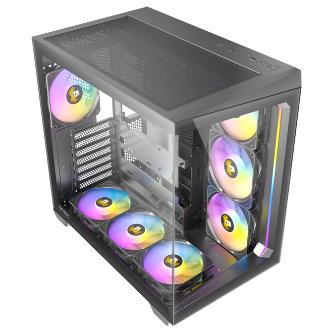 Antec C5 Computer Case, Mid-Tower, ATX, RGB, Tempered Glass - black image number 15