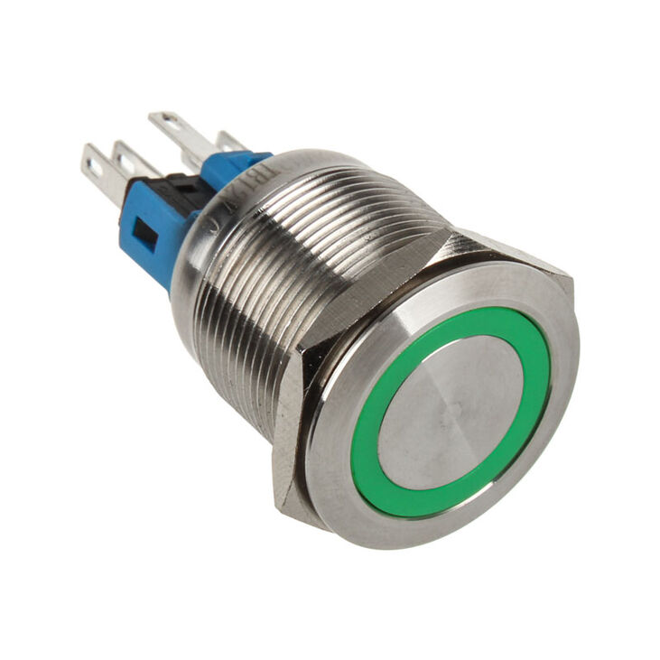 DimasTech Vandalismusschalter/-taster 22mm - Silverline - grün image number 0