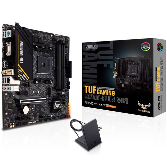ASUS TUF Gaming A520M-Plus WiFi, AMD A520 Mainboard - Sockel AM4 image number 0