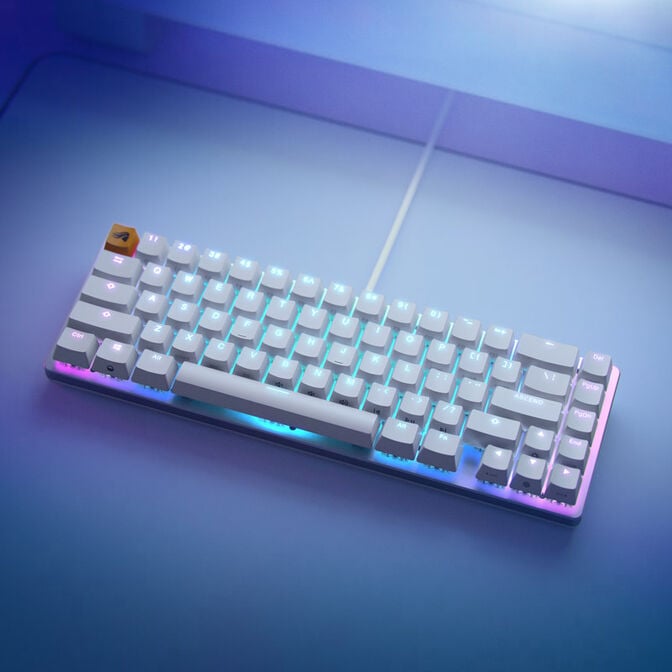 Glorious GMMK 2 Compact Tastatur - Fox Switches, US-Layout, wei&szlig; image number 5