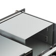 SilverStone RM23-502 Rackmount Server Case, ATX, USB 3.0 - 2U - black image number null