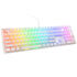 Ducky One 3 Aura White Gaming Keyboard, RGB LED - MX-Speed-Silver (US) image number null