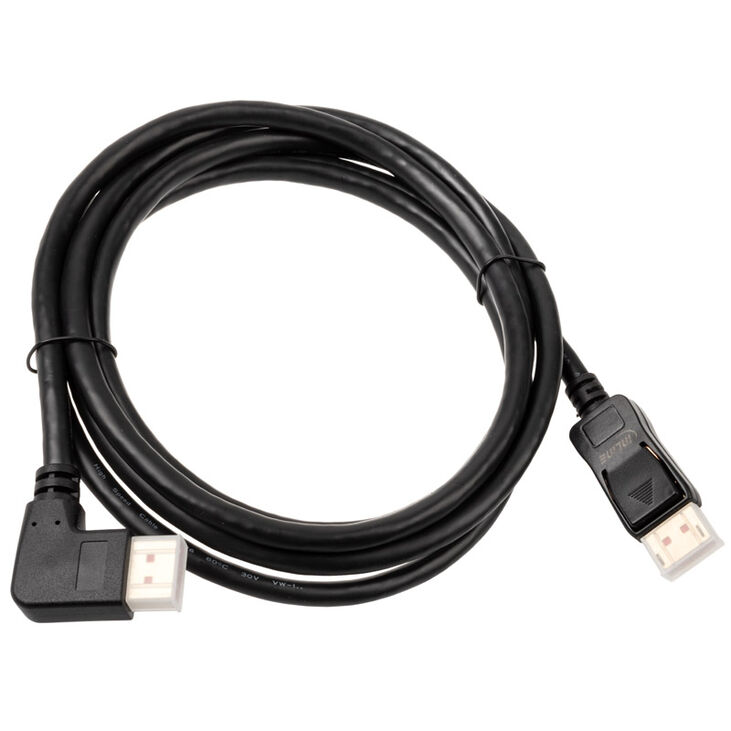 InLine 8K (UHD-2) DisplayPort Kabel, links gewinkelt, schwarz - 2m image number 1