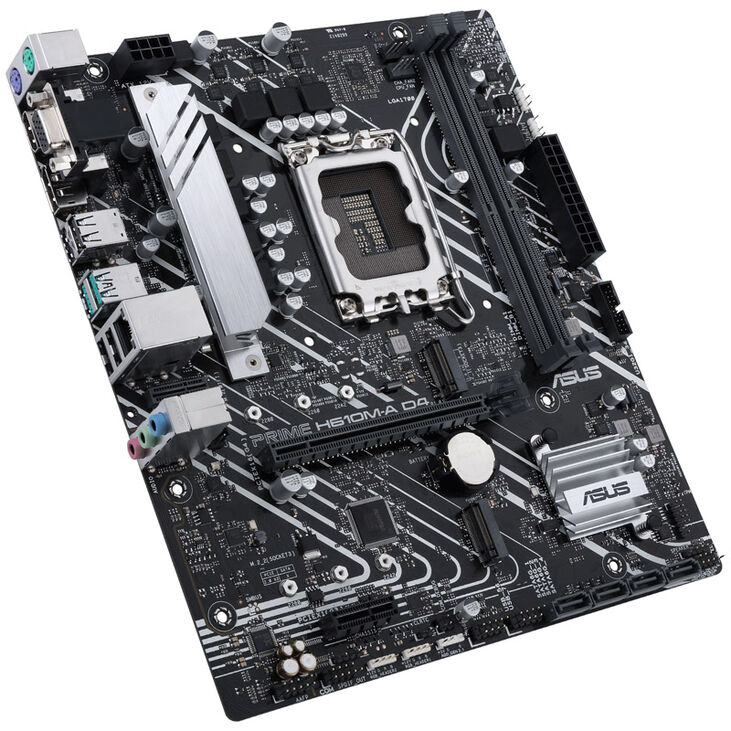 ASUS Prime H610M-A D4-CSM, Intel H610 Mainboard - Sockel 1700, DDR4 image number 1