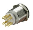 Lamptron Vandalism Switch 19mm - Silverline - red image number null