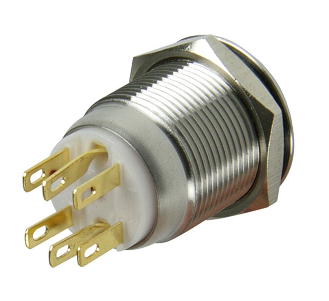 Lamptron Vandalism Switch 19mm - Silverline - red image number 1
