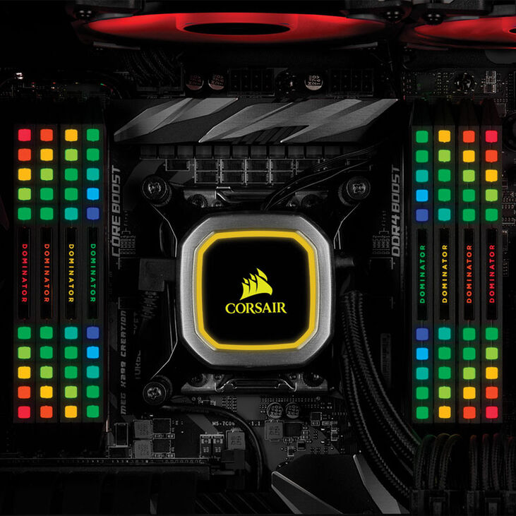 Corsair Dominator Platinum RGB DDR4-3600 RAM, CL18, XMP - 16 GB Dual-Kit, black image number 5