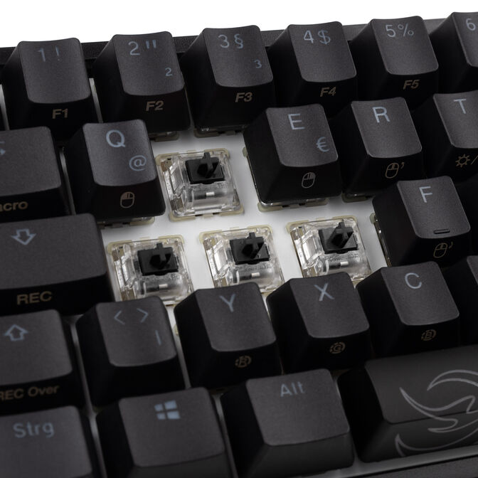Ducky One 2 Pro Mini Gaming Tastatur, RGB LED - Cherry Black image number 7