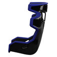 Sabelt SRX-1 Simracing-Rennsitz, Glasfaser-Schale, gepolstert - roayl black image number null