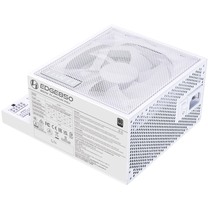 Lian Li EDGE EG0850 80 PLUS Platinum Netzteil, PCIe 5.1, ATX 3.1 - 850 Watt, wei&szlig; image number 3