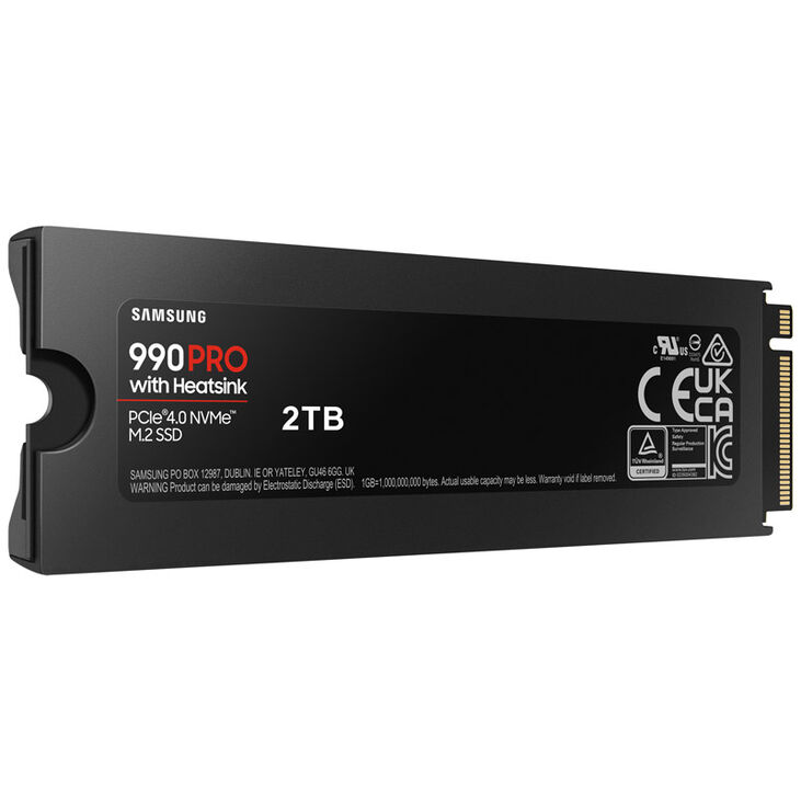Samsung 990 PRO Series NVMe SSD, PCIe 4.0 M.2 Type 2280, with heatsink - 2 TB image number 5