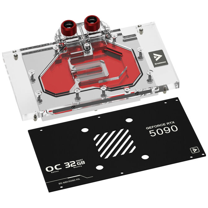 Barrow MSI Ventus 5090 GPU Water Block - Black image number 0