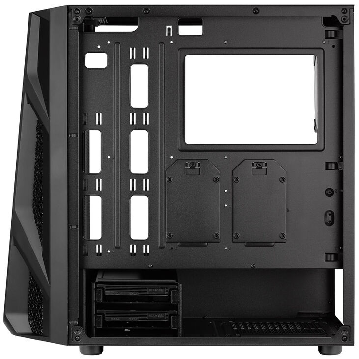 Aerocool NightHawk Duo Midi-Tower, Tempered Glass - schwarz image number 6