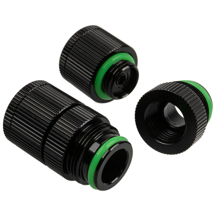 Bitspower Touchaqua Water Outlet G1/4 Inch Female Thread - 2-Pack, Black image number 1