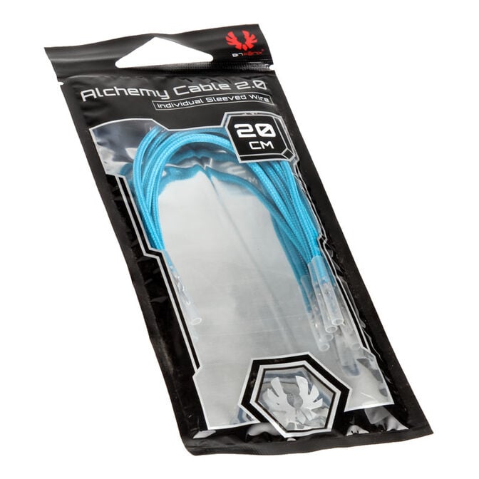 BitFenix Alchemy 2.0 PSU Cable, 5x 20cm - hellblau image number 4