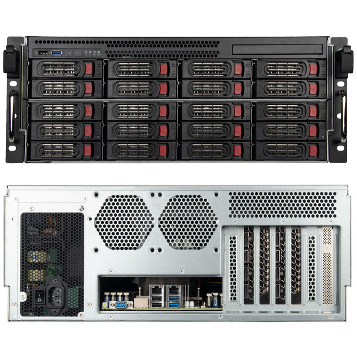 SilverStone SST-RM43-320-RS Rackmount Server image number 2