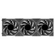 Lian Li UNI FAN TL LCD FLEX Wireless Fan, ARGB and LCD - 120mm, black, 3-pack with controller image number null